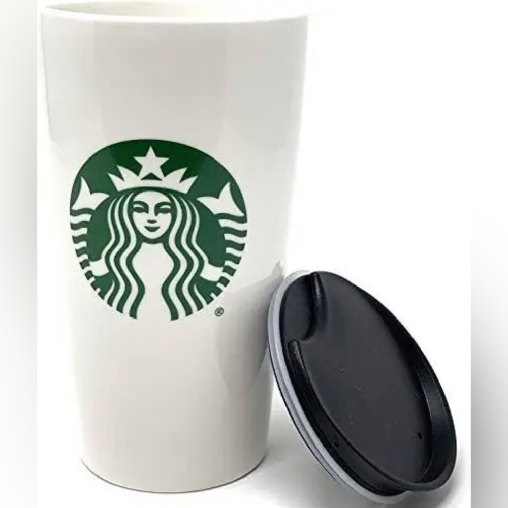 Last one! NEW Starbucks Classic Mermaid Green & White Tumbler Ceramic Coffee Mug